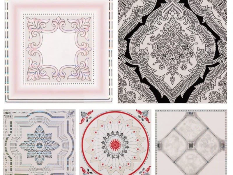 PVC ceiling panel surface hot stamping paper
