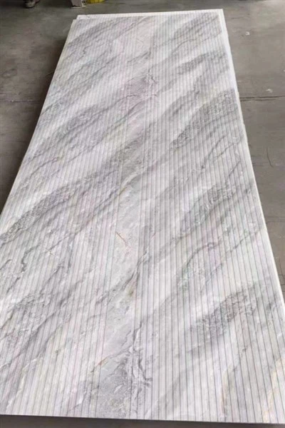 S drážkou PVC mramorovou doskou